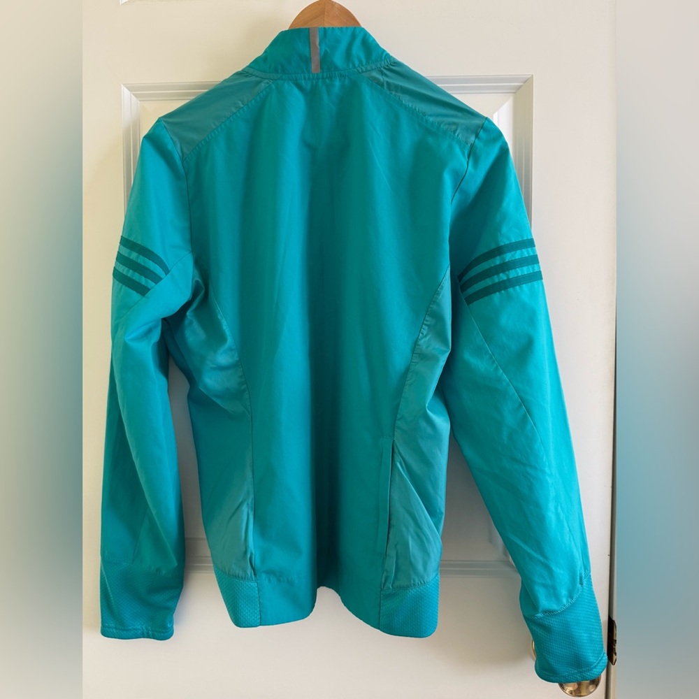 Adidas Women's Vibrant Teal Jacket/ windbreaker - Picture 2 of 4